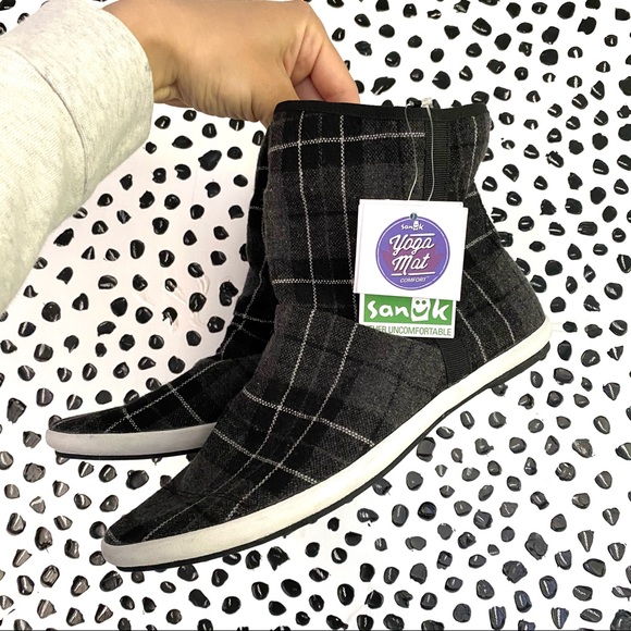 Sanuk Kat Sphynx Plaid black Boot